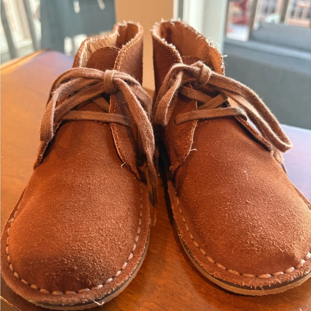 Ralph Lauren Kids Brown Suede Boots